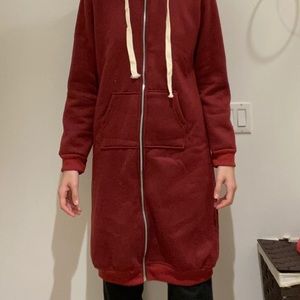 Hooded fleece jumper